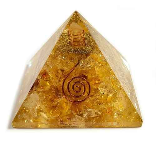 Golden citrine orgonit - golden,