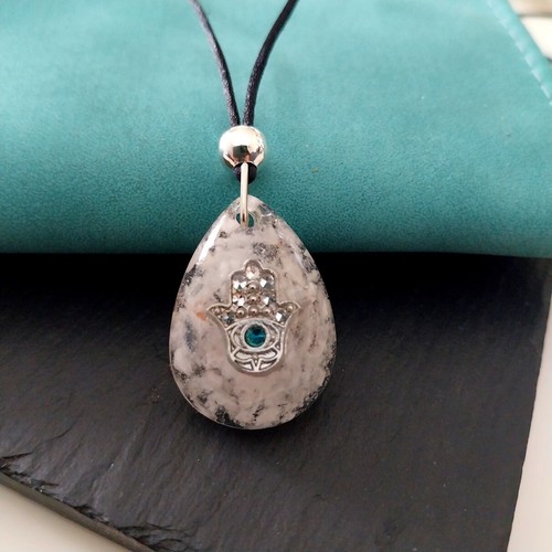 Orgonit anhänger hamsa hand - anhänger, "hamsa-hand"